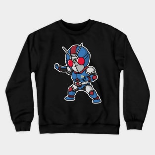 Kamen Rider Black RX Biorider Chibi Style Kawaii Crewneck Sweatshirt